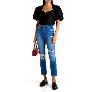 Frame Le sylvie slender straight-leg Jeans size 26 distressed